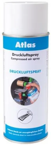 Eine 400 ml Spraydose des ATLAS Druckluftsprays